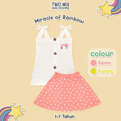 Two Mix - Baju Setelan Anak Perempuan Lucu - Miracle Of Rainbow Set 1-6 Tahun 4362D