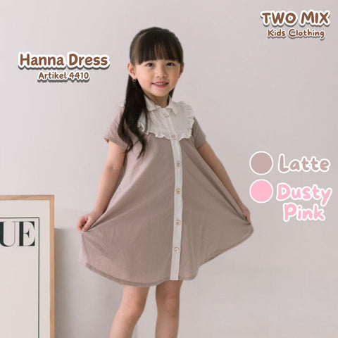 Two Mix - Hanna Dress - Baju Anak Perempuan Cantik Kasual Korean Style 1-8 Tahun 4410