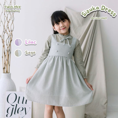 Two Mix - Sizuka Dress Baju Anak Perempuan Lebaran 2025 1-12 Tahun 4427