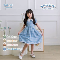 Two Mix - Baju Dress Anak Perempuan Lebaran 2025 1-12 Tahun 4432