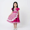 Two Mix - Baju Dress Anak Perempuan Cantik Motif Kotak Premium Gaun Pesta Cewek Usia 5-12 Tahun Y915