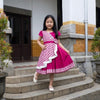 Two Mix - Baju Dress Anak Perempuan Cantik Motif Kotak Premium Gaun Pesta Cewek Usia 5-12 Tahun Y915