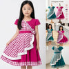 Two Mix - Baju Dress Anak Perempuan Cantik Motif Kotak Premium Gaun Pesta Cewek Usia 5-12 Tahun Y915