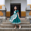 Two Mix - Baju Dress Anak Perempuan Cantik Motif Kotak Premium Gaun Pesta Cewek Usia 5-12 Tahun Y915