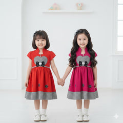 Two Mix - Baju Anak Perempuan - Dress Anak Cantik Bahan Katun Usia 1-12 Tahun Y903