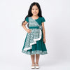 Two Mix - Baju Dress Anak Perempuan Cantik Motif Kotak Premium Gaun Pesta Cewek Usia 5-12 Tahun Y915