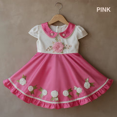 Two Mix - Baju Dress Anak Perempuan Pesta Satin 1-12 Tahun Y906