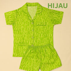 Baju Wanita Setelan Piyama Atasan dan Bawahan Bahan Katun Lembut Y905