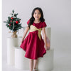 Two Mix - Baju Gaun Dress Anak Natal Perempuan Satin Cantik Mewah 1-12 Tahun 4452