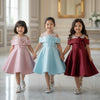 Two Mix - Dress Pesta Anak Perempuan - Gaun Anak Cewek Motif Pita Bahan Satin Usia 1-14 Tahun 4461