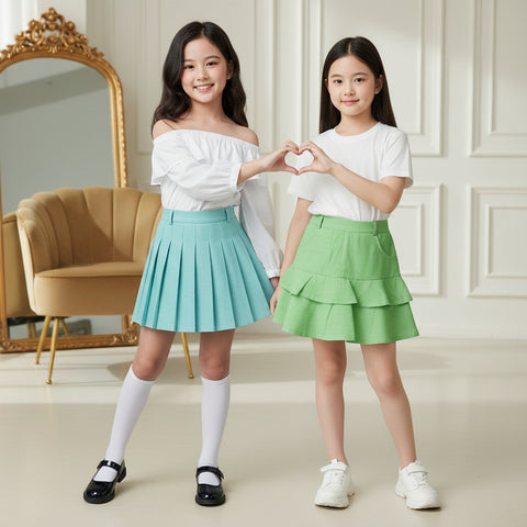 Two Mix - Rok Lebaran 2026 Anak Perempuan Katun - Skirt Mini Anak Cewek Usia 1 -10 Tahun N04D N05E