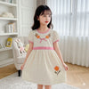 Two Mix - Hana Dress Anak Perempuan Bahan Kaos Knit Pita Bunga Size 1-8 Tahun 4444