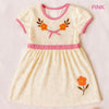 Two Mix - Hana Dress Anak Perempuan Bahan Kaos Knit Pita Bunga Size 1-8 Tahun 4444