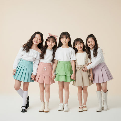 Two Mix - Rok Lebaran Anak Perempuan Katun - Skirt Anak Cewek Usia 1 -10 Tahun N01A N02B N03C