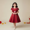 Two Mix - Baju Dress Pesta Imlek Anak Perempuan - Pakaian Formal Anak Cewek Satin 1-12 Tahun Y912