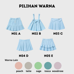 Two Mix - Rok Lebaran Anak Perempuan Katun - Skirt Anak Cewek Usia 1 -10 Tahun N01A N02B N03C