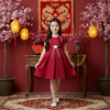 Two Mix - Baju Dress Pesta Imlek Anak Perempuan - Pakaian Formal Anak Cewek Satin 1-12 Tahun Y912
