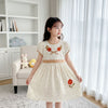 Two Mix - Hana Dress Anak Perempuan Bahan Kaos Knit Pita Bunga Size 1-8 Tahun 4444
