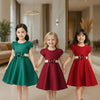 Two Mix Baju Anak Imlek Perempuan Bahan Satin - Dres Anak Perempuan Fashion Usia 1-12 Tahun 4242