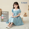 Two Mix - Baju Dress Anak Perempuan Pesta Satin Mewah 1-12 Tahun Y909