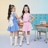 Two Mix - Arletta Set Baju Setelan Anak Perempuan Katun Combed 30s Crop Top Rok Plisket Usia 1-8 Tahun 4460