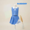 Two Mix - Arletta Set Baju Setelan Anak Perempuan Katun Combed 30s Crop Top Rok Plisket Usia 1-8 Tahun 4460