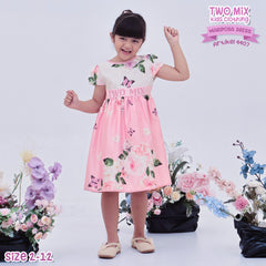 Two Mix - Dress Anak Perempuan Satin - Dress Anak Cewek 1-12 Tahun 4407