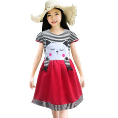 Two Mix Dres Anak Fashion Usia 1-8 tahun Bahan Kaos Katun Spandex 4088