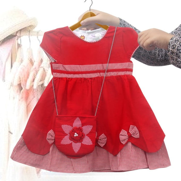 Two Mix Dress Bayi Perempuan- Baju Bayi Perempuan 6-12 bulan 2848