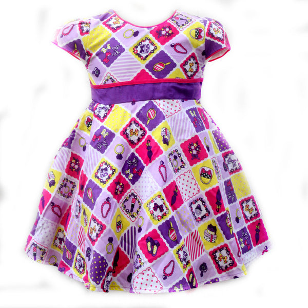 Dress Anak Motif Kotak-Kotak Fashion Anak 3616