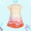 Two Mix Baju Dress Anak Perempuan Lucu - Outfit Gaun Anak Cewek Print Sea 1-8 Tahun 4374