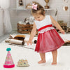 Two Mix Gaun Bayi Cute Tampil Cantik dengan Gaun Tutu usia 6-12 bulan