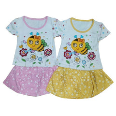 Two Mix Setelan Rok Bayi Perempuan 0 - 4 bulan dj468