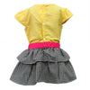 Two Mix Dress Baju Bayi Perempuan Bordir Sandal Kupu 2192 usia 6-12 bulan