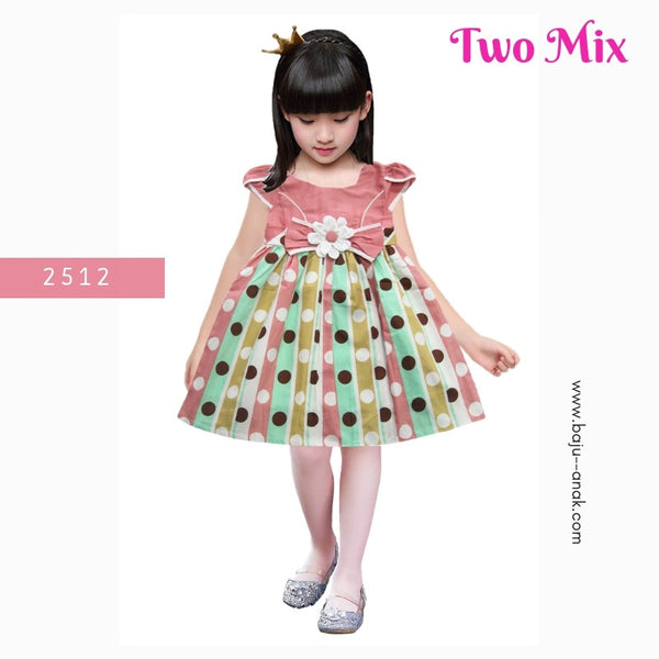 Dress Anak Baju Cantik Anak Two Mix 2512
