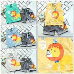 Two Mix Setelan Singlet Anak Laki Bahan Katun Premium dj680