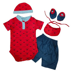 Two Mix Set Baju Bayi Laki Laki Free Topi Slaber Sepatu dj739