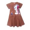 Two Mix Baju Anak Perempuan Bahan Kaos Scuba Full Digital Print Size 1-8 4195