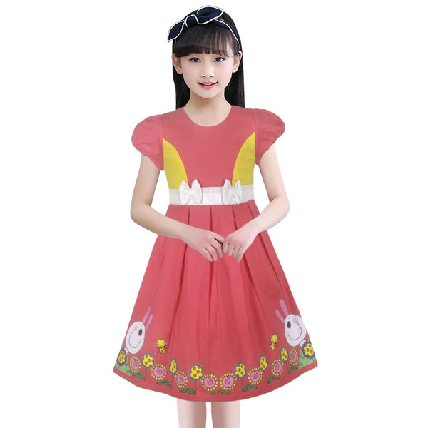 Two Mix Dress Anak Perempuan - Baju Anak Perempuan Fashion Bahan Katun Usia 1-12 Tahun 4211