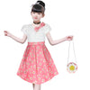 Two Mix Dress Anak Perempuan Bahan Katun Motif Bunga Usia 1-12 Tahun 4233