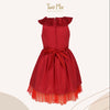 Two Mix Baju Anak Perempuan Imlek Fashion - Dress Anak Perempuan Bahan Satin Usia 1-12 Tahun 4235