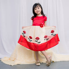 Two Mix - Baju Anak Perempuan - Dress Anak Cewek Printing 5 Bunga 1-12 Tahun 4253