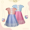 Two Mix Dress Anak Perempuan Bahan Satin - Baju Anak Perempuan Fashion Gratis Tas Anak Lucu Usia 1-12 Tahun 4256