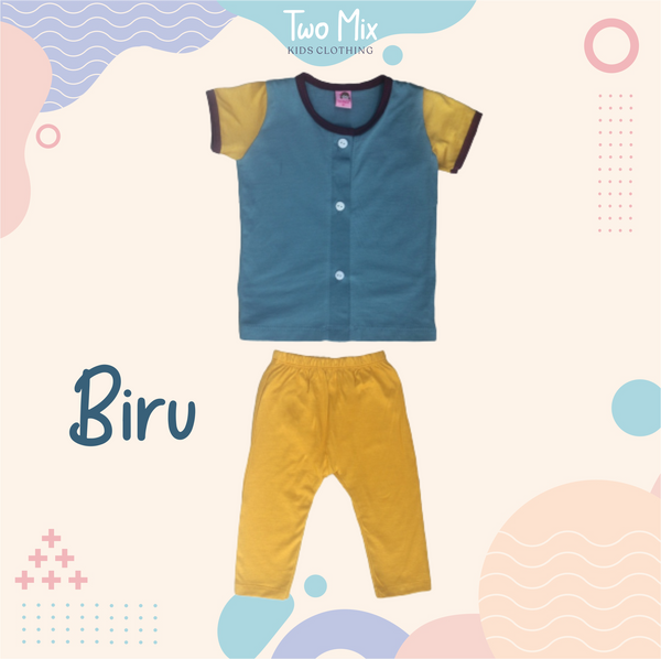 TWO MIX - Setelan Bayi Bahan Kaos Katun Combed - Baby Set Lengan 4266