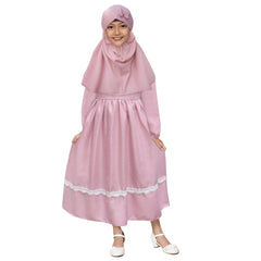 Two Mix Gamis Anak Perempuan Bahan Katun - Baju Muslim Anak Wanita Usia 1-12 Tahun 4271