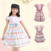 Two Mix Baju Anak Perempuan Fashion - Dress Anak Cewek Wanita Bahan Kain Satin Usia 1-12 Tahun 4278