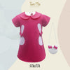 Two Mix Dress Anak Perempuan - Baju Anak Fashion Motif Kelinci 4301