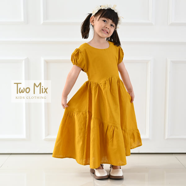 Two Mix Daster Dress Anak Lebaran Perempuan 2023 - Baju Daster Anak Cewek 1-12 Tahun 4354