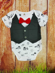 Two Mix Jumper Bayi Laki Laki 0-6 Bulan Katun Adem Lembut dj791