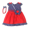 Grosir Dress Bayi Perempuan Merah Navy Onde 2687